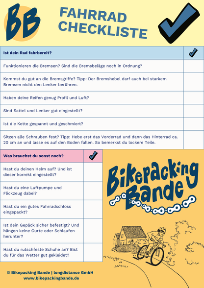 Fahrrad Checkliste für Kinder (kostenloser Download)