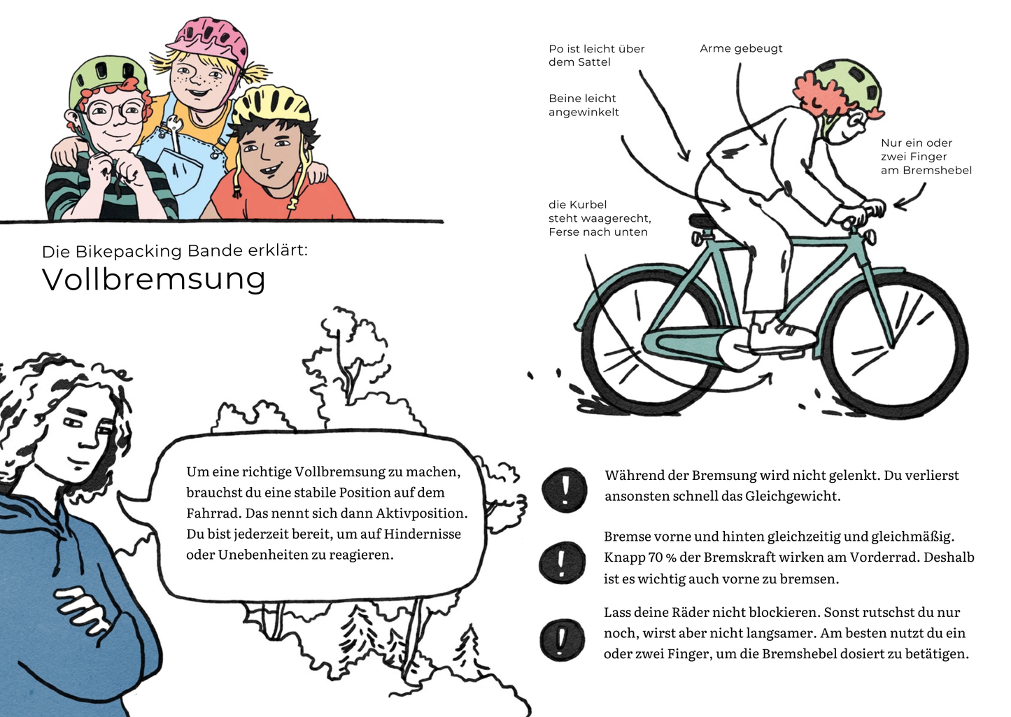 Wie geht eine Gefahrenbremsung auf dem Fahrrad? (kostenloser Download)